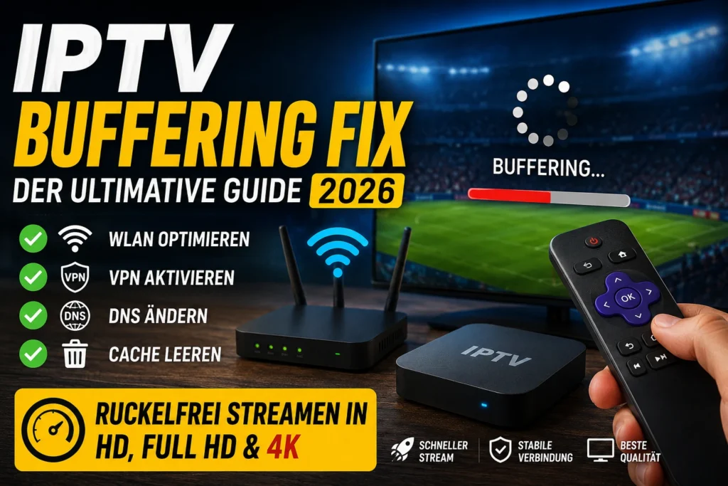 IPTV Buffering Fix 2026 – Die 12 besten Lösungen gegen Buffering